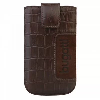 matshop.gr - BUGATTI ΘΗΚΗ ΠΟΥΓΚΙ SLIMCASE CROCO DARK BROWN M