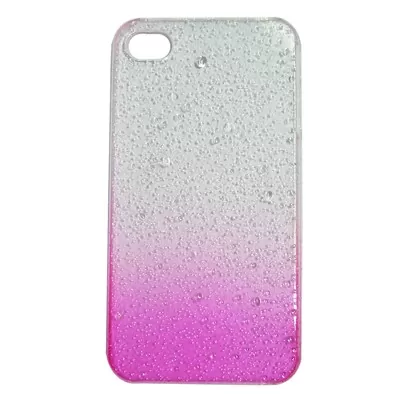 matshop.gr - VOLTE-TEL ΘΗΚΗ IPHONE 4G/4S FACEPLATE WATERDROP PINK V055