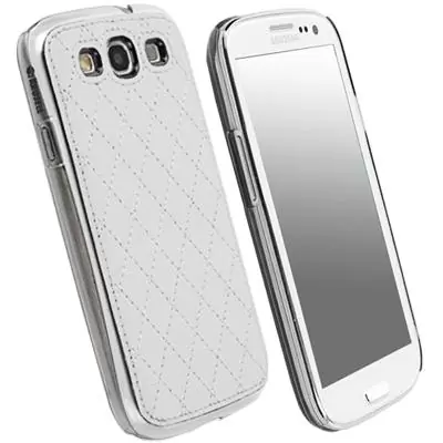 matshop.gr - KRUSELL ΘΗΚΗ SAMSUNG I9300 FACEPLATE LEATHER AVENYN UC WHITE