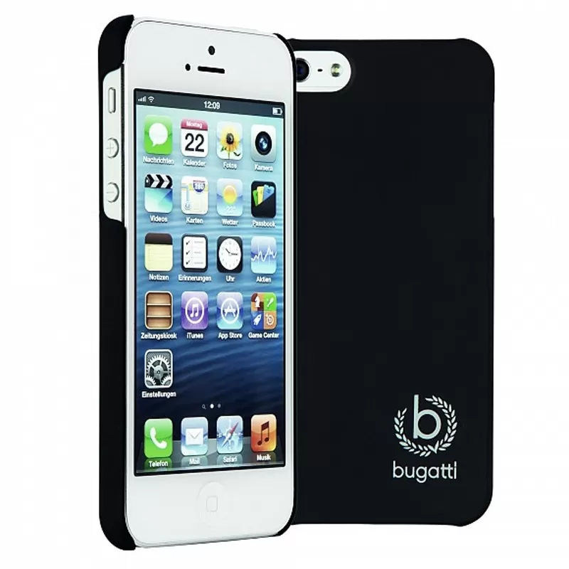 matshop.gr - BUGATTI ΘΗΚΗ IPHONE SE/5S/5 FACEPLATE CLIP ON COVER SILK BLACK