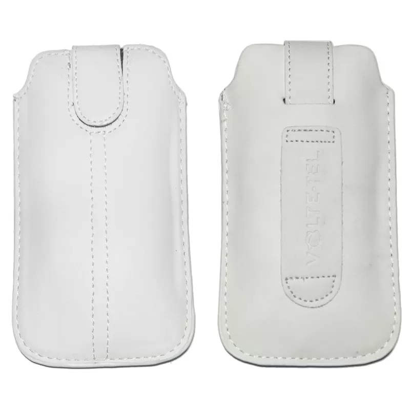 matshop.gr - VOLTE-TEL ΘΗΚΗ ΠΟΥΓΚΙ SLIM SEWING LEATHER LOOP V1506 WHITE ML