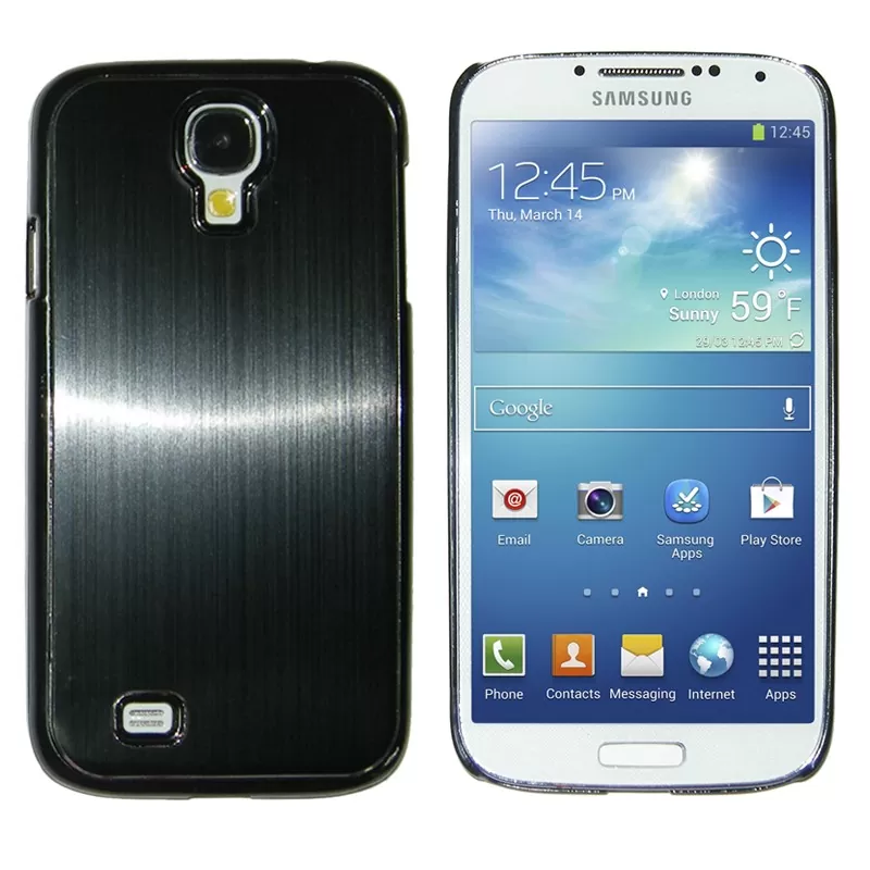 matshop.gr - VOLTE-TEL ΘΗΚΗ SAMSUNG S4 I9505 FACEPLATE ALU-BRUSH BLACK