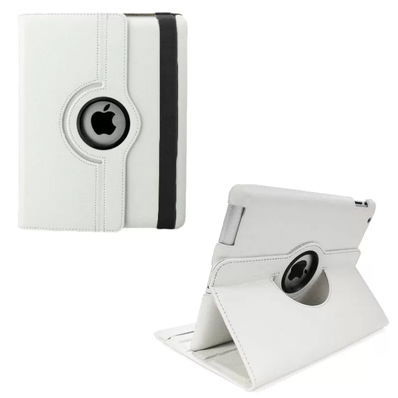 matshop.gr - VOLTE-TEL ΘΗΚΗ IPAD 5 /IPAD AIR LEATHER BOOK ROTATING STAND WHITE