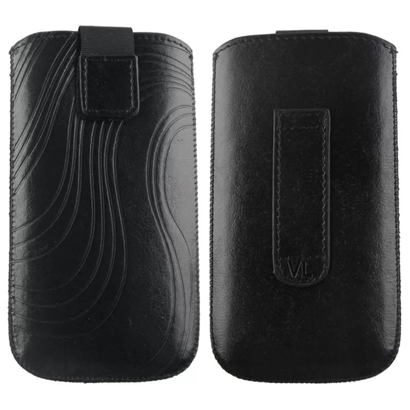 matshop.gr - VOLTE-TEL ΘΗΚΗ ΠΟΥΓΚΙ SOFTCASE "S" LEATHER VELCRO LOOP BLACK XXL