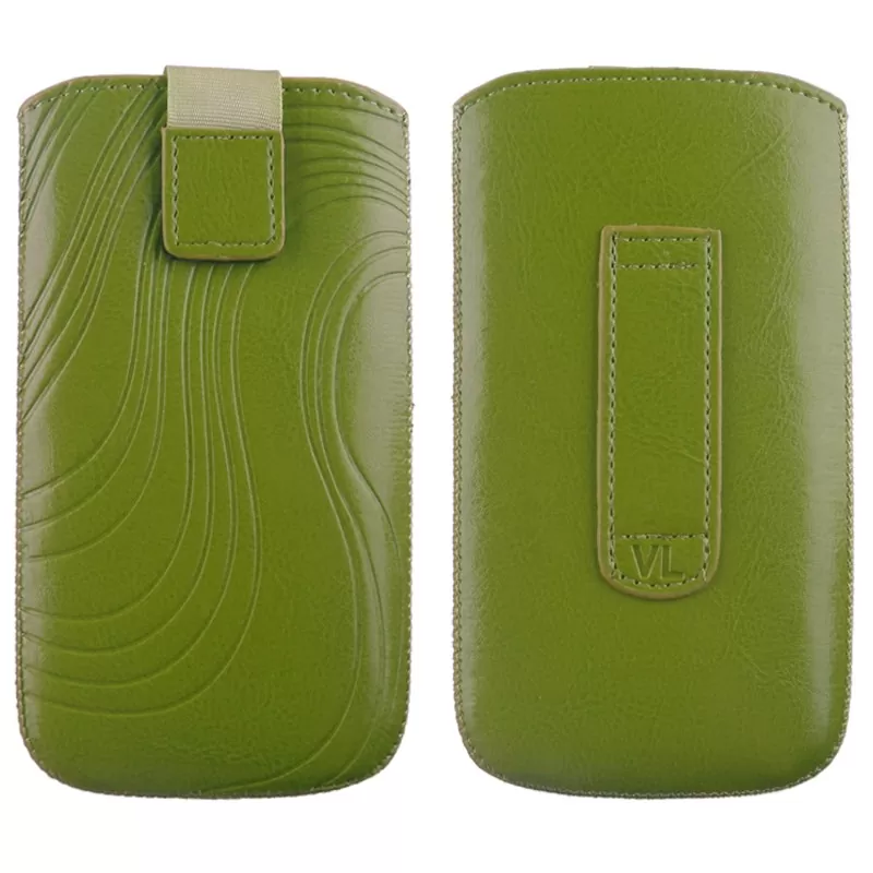 matshop.gr - VOLTE-TEL ΘΗΚΗ ΠΟΥΓΚΙ SOFTCASE "S" LEATHER VELCRO LOOP GREEN XXL