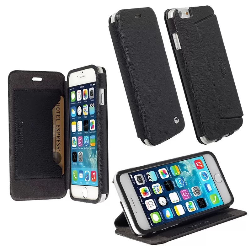 matshop.gr - KRUSELL ΘΗΚΗ IPHONE 6S/6 4.7"LEATHER MALMO FLIPCOVER STAND BLACK