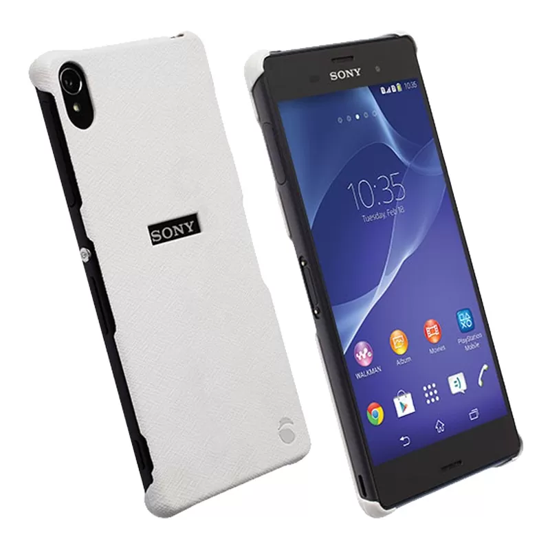 matshop.gr - KRUSELL ΘΗΚΗ SONY XPERIA Z3 MALMO TEXTURE COVER WHITE
