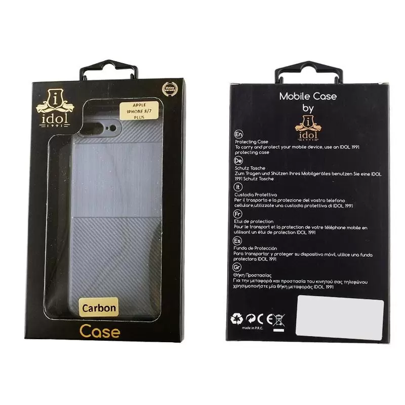 matshop.gr - IDOL 1991 ΘΗΚΗ IPHONE 8 PLUS/7 PLUS 5.5" CARBON TPU GREY