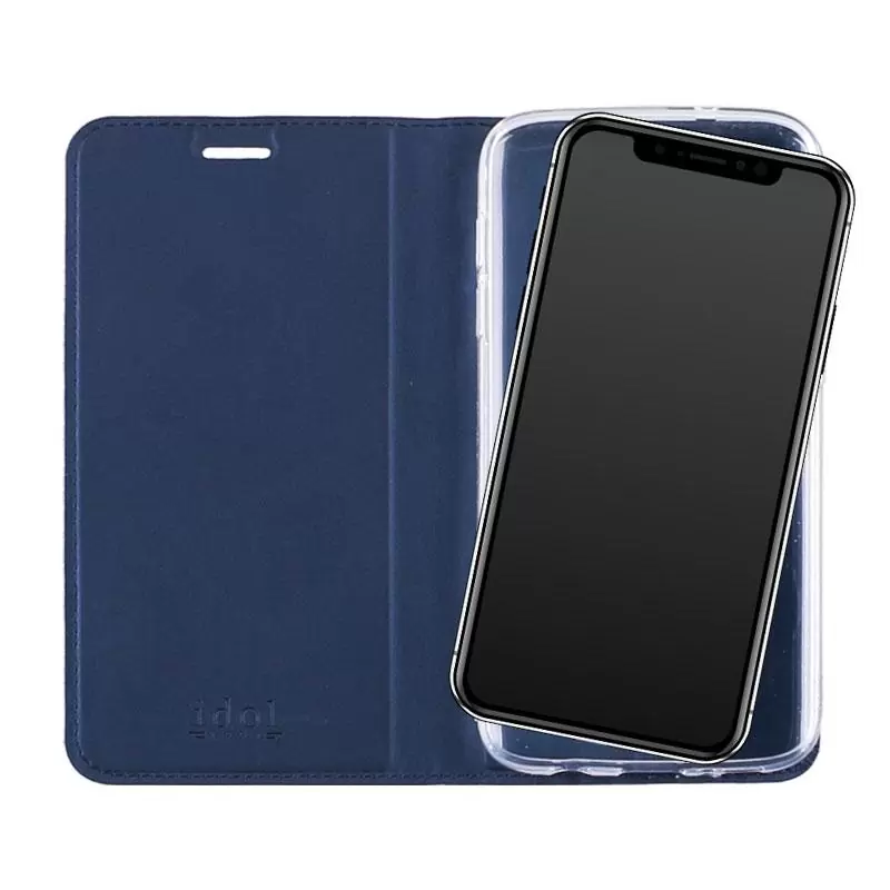 matshop.gr - IDOL 1991 ΘΗΚΗ IPHONE XS MAX 6.5" PRIME MAGNET BOOK STAND DARK BLUE