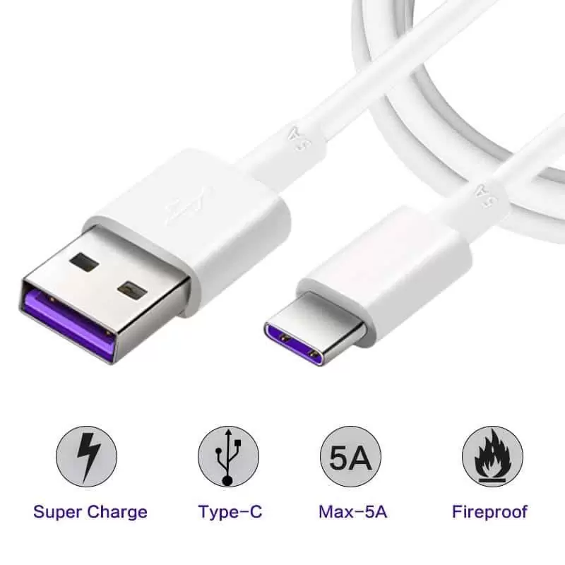 matshop.gr - HUAWEI HL1289 USB->TYPE C 3.1 5A ΦΟΡΤΙΣΗ-DATA 1.0m WHITE BULK OR