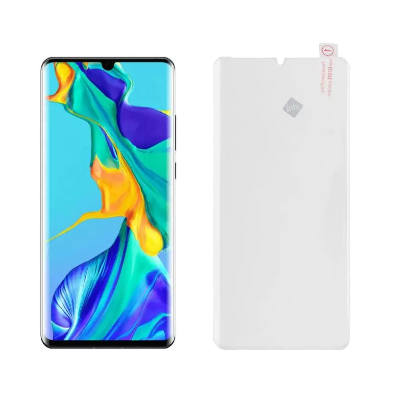 matshop.gr - IDOL 1991 TEMPERED UV GLASS HUAWEI P30 PRO 6.47" 9H 0.20mm 10D SEMI WITH GLUE-TOOL FINGER UNLOCK FULL COVER TRANSPARENT