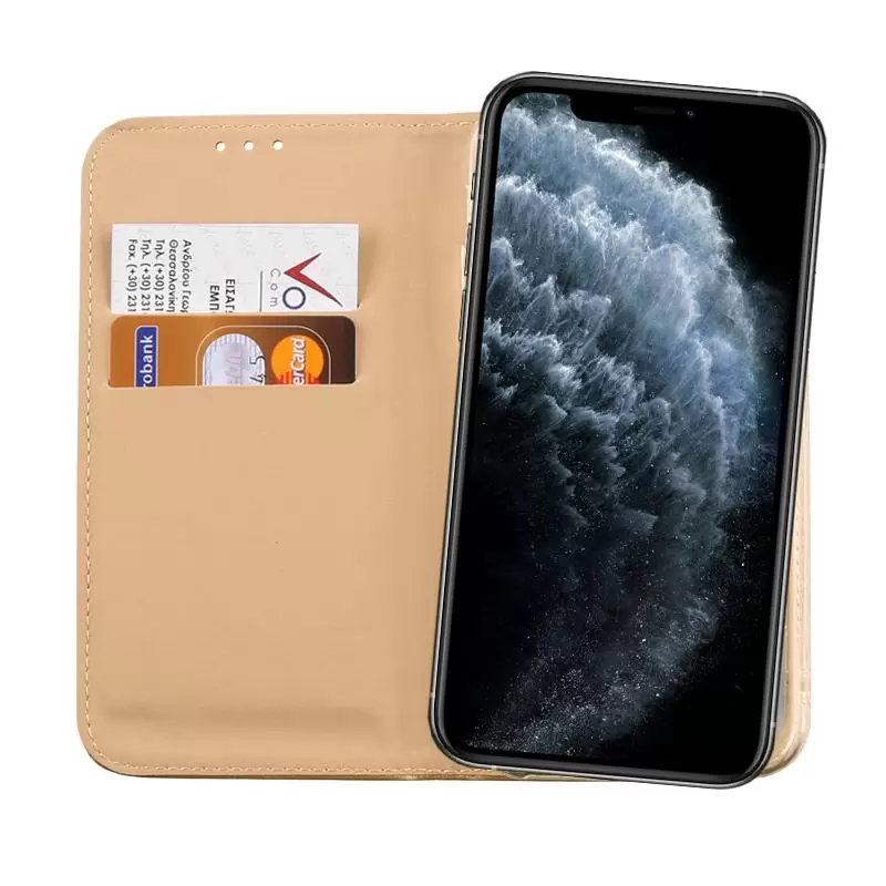 matshop.gr - VOLTE-TEL ΘΗΚΗ IPHONE 11 PRO 5.8" POCKET MAGNET BOOK STAND GOLD