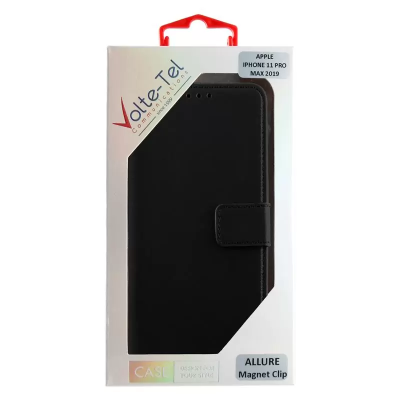 matshop.gr - VOLTE-TEL ΘΗΚΗ IPHONE 11 PRO MAX 6.5" ALLURE MAGNET BOOK STAND CLIP BLACK