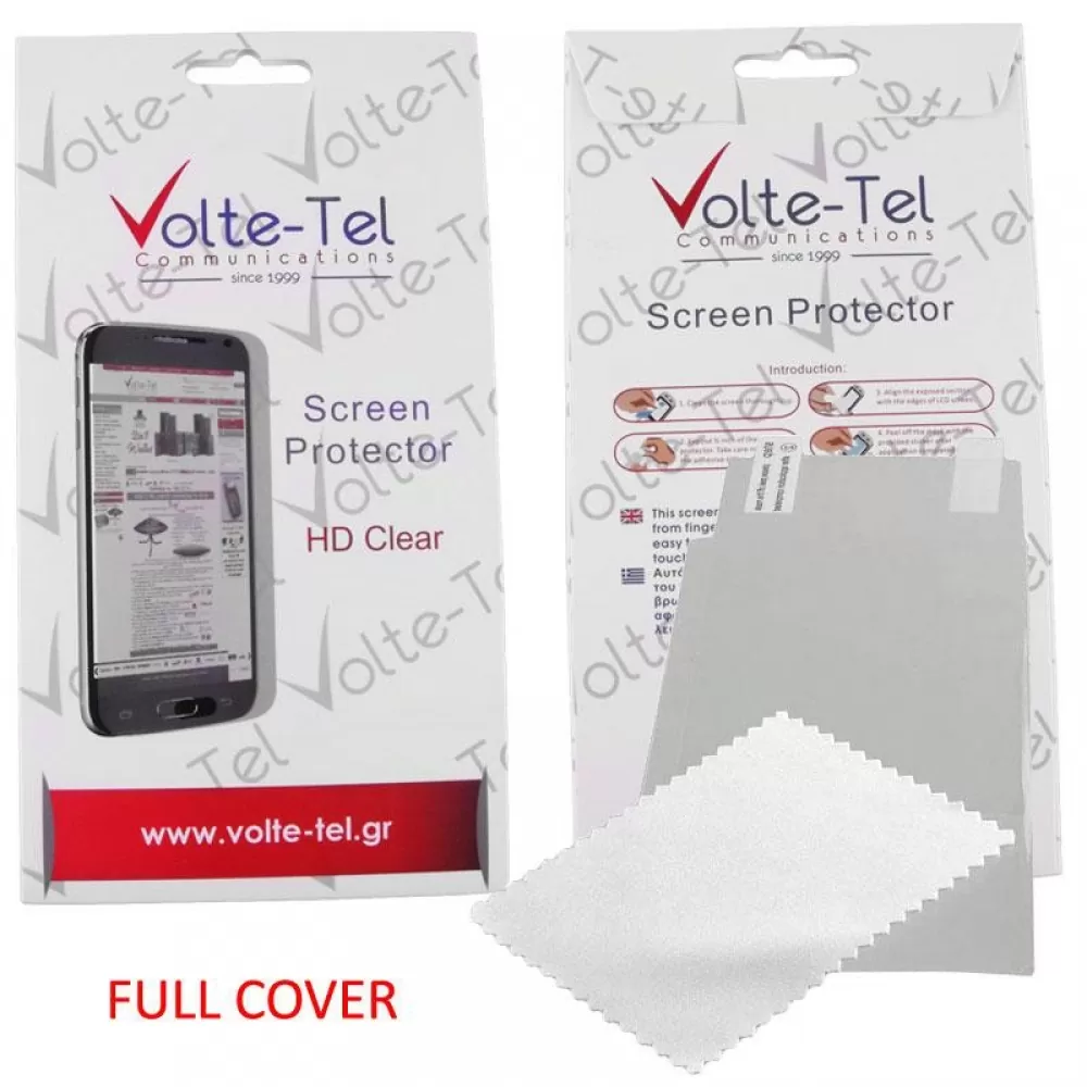 matshop.gr - VOLTE-TEL SCREEN PROTECTOR ALCATEL PIXI 4 3G 5010D 5.0" CLEAR FULL COVER