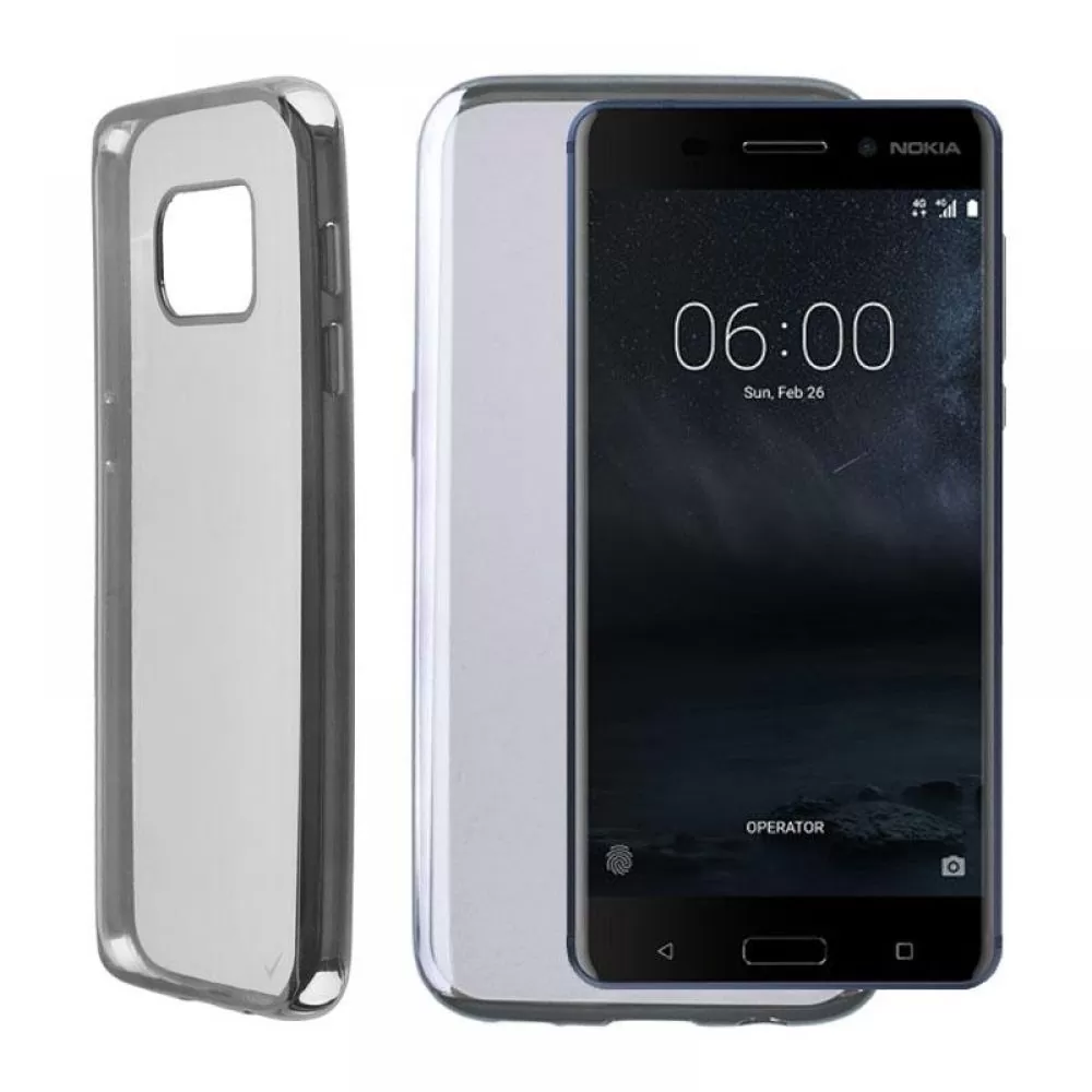 matshop.gr - VOLTE-TEL ΘΗΚΗ NOKIA 6 5.5" FACEPLATE ELECTROPLATING GREY