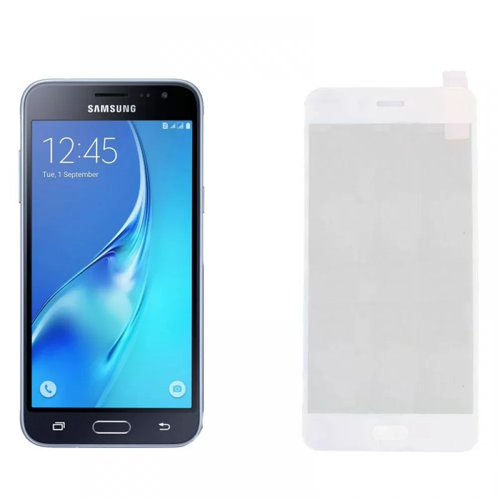 matshop.gr - IDOL 1991 TEMPERED GLASS SAMSUNG J320 2016 5.0" 9H 0.25mm 2.5D SPECIAL FULL COVER WHITE