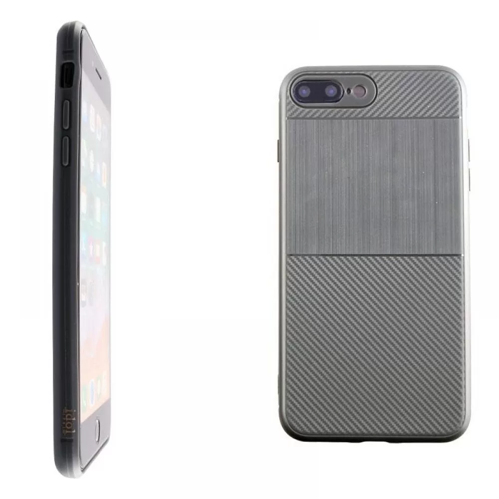 matshop.gr - IDOL 1991 ΘΗΚΗ IPHONE 8 PLUS/7 PLUS 5.5" CARBON TPU GREY