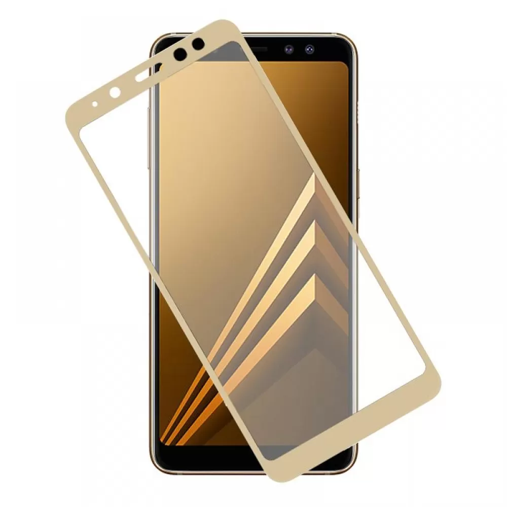 matshop.gr - IDOL 1991 TEMPERED GLASS SAMSUNG A8 2018 A530 9H 0.30m 2.5D FULL GLUE SPECIAL FULL COVER FULL GOLD