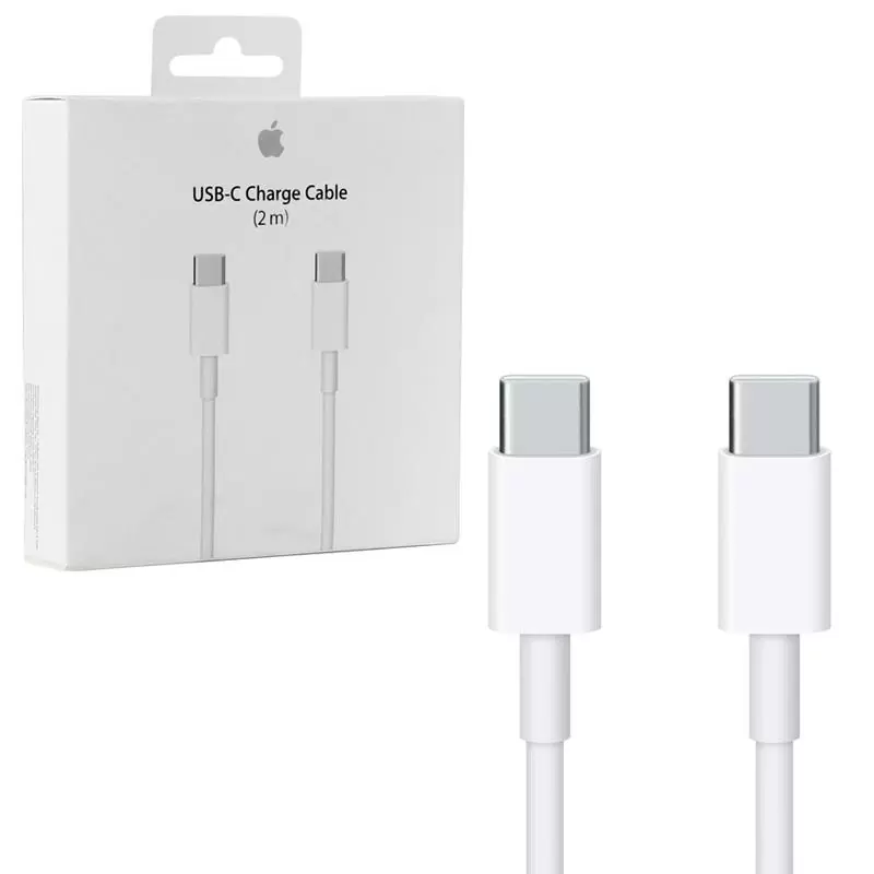 matshop.gr - APPLE USB-C TYPE C TO TYPE C MJWT2AM/A A1646 USB ΦΟΡΤΙΣΗΣ-DATA 2m WHITE PACKING OR