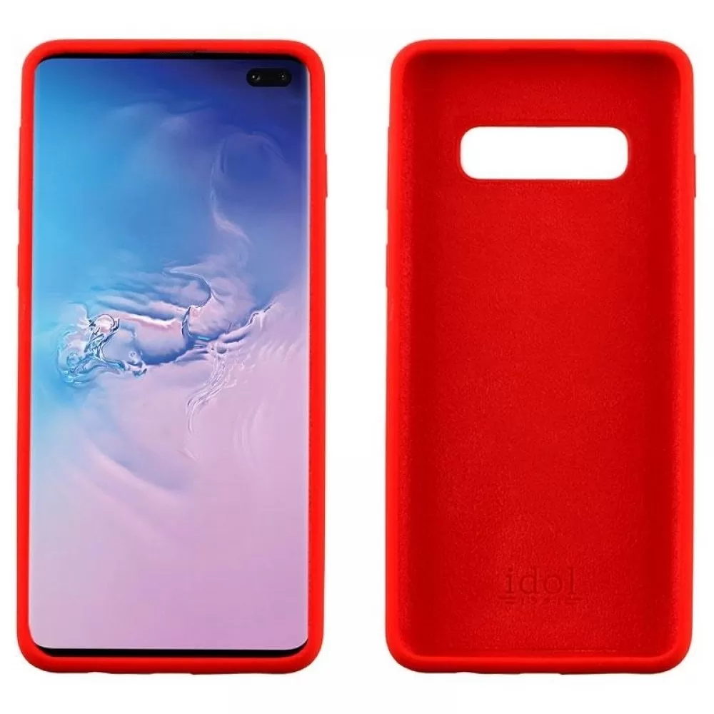 matshop.gr - IDOL 1991 ΘΗΚΗ SAMSUNG S10 PLUS G975 6.4" VELVET TPU 4 SIDE RED