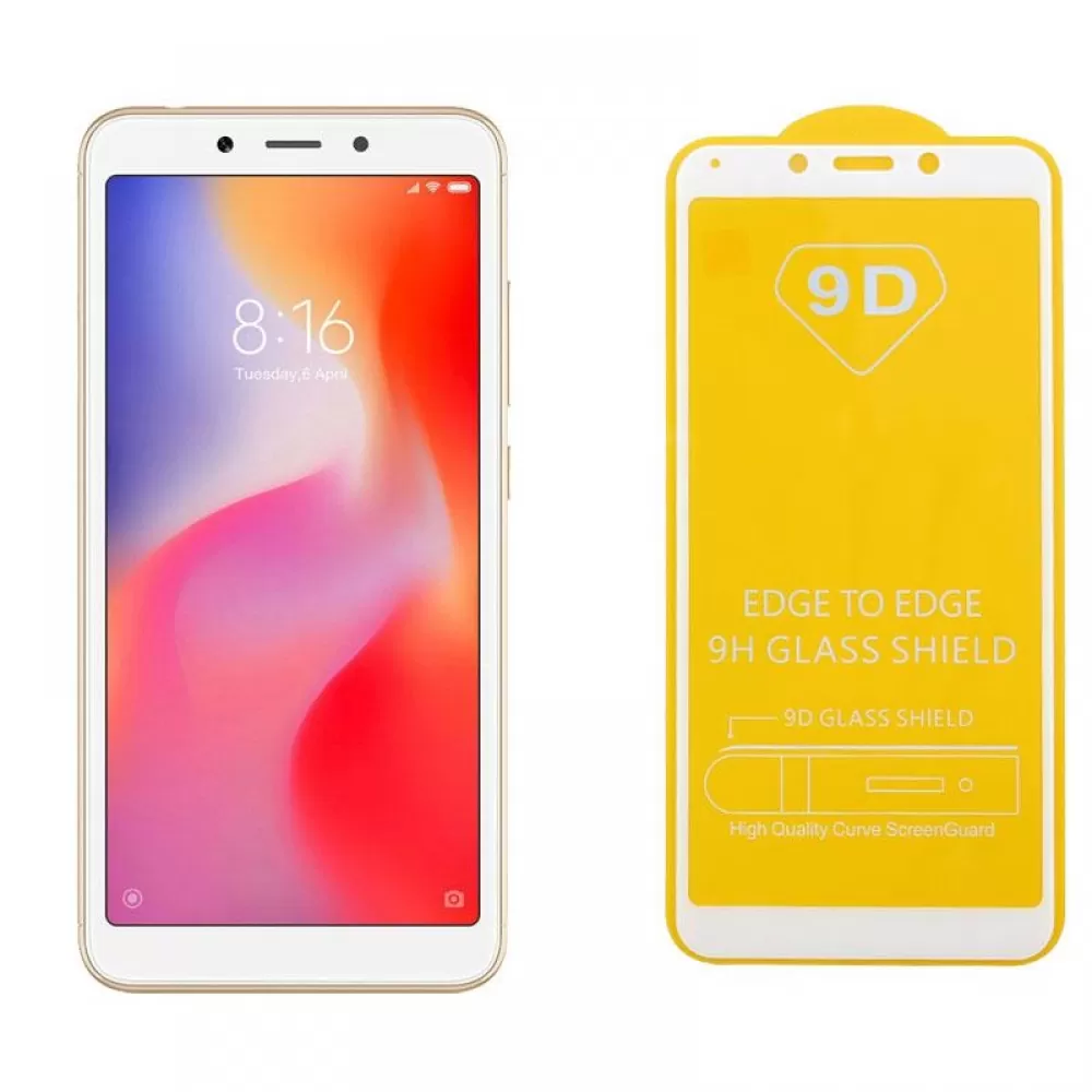 matshop.gr - IDOL 1991 TEMPERED GLASS XIAOMI REDMI 6A/REDMI 6 5.45" 9H 0.25mm 9D FULL GLUE SPECIAL FULL COVER WHITE