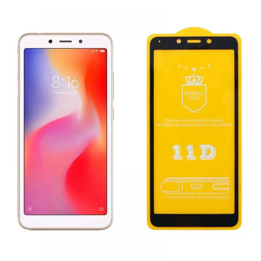 matshop.gr - IDOL 1991 TEMPERED GLASS XIAOMI REDMI 6A/REDMI 6 5.45" 9H 0.25mm 11D FULL GLUE SPECIAL FULL COVER BLACK