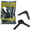 matshop.gr - CLIP ΓΩΝΙΑΚΟ ΜΕ VELCRO ΓΙΑ ΣΥΓΚΡΑΤΗΣΗ ΣΕ ΘΗΚΕΣ TABLET 4 PCS BLACK