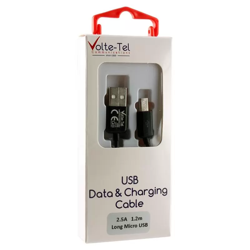 matshop.gr - VOLTE-TEL MICRO USB DEVICES LONG USB ΦΟΡΤΙΣΗΣ-DATA VCD05 2.5A 1.2m BLACK
