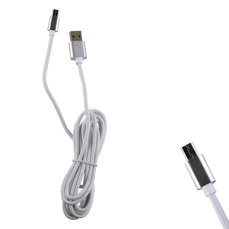 matshop.gr - MICRO USB DEVICES LONG USB 2.5A ALUMINIUM ΦΟΡΤΙΣΗΣ-DATA 2m VCD06 WHITE VOLTE-TEL