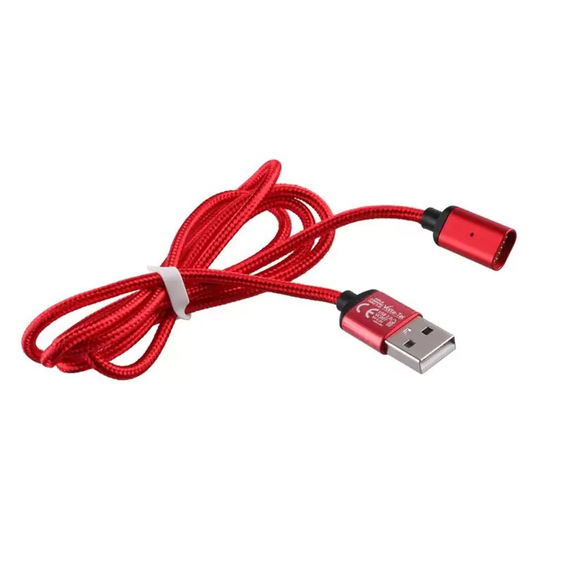 matshop.gr - VOLTE-TEL USB ΦΟΡΤΙΣΗΣ-DATA MAGNETIC BRAIDED VCD08 2.4A 1m RED