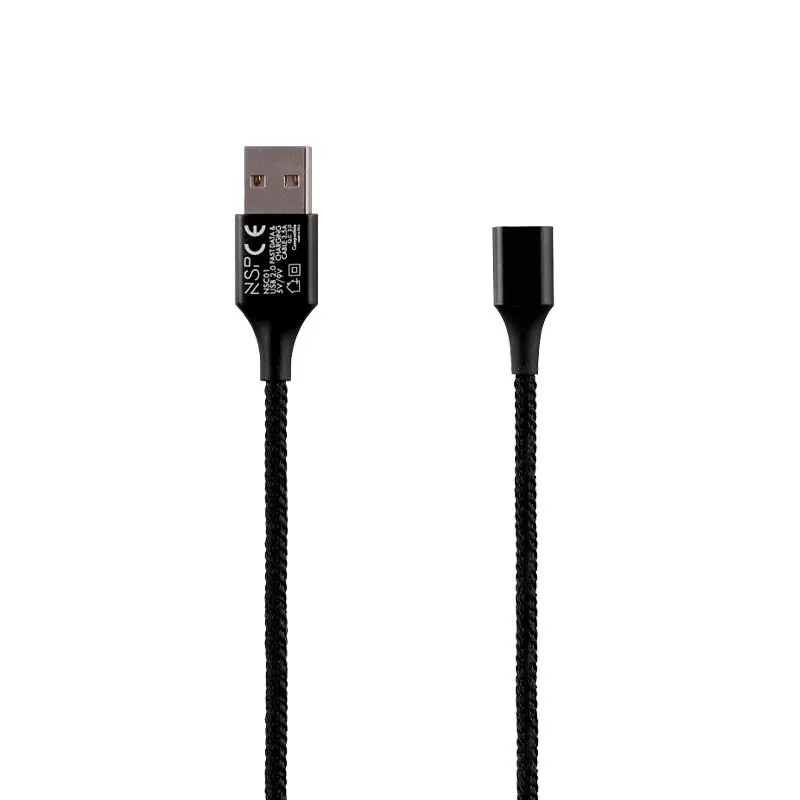 matshop.gr - NSP USB ΦΟΡΤΙΣΗΣ-DATA MAGNETIC BRAIDED NSC01 3.5A QC 2.0 1m BLACK