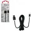 matshop.gr - MICRO USB DEVICES LONG USB 2.5A ALUMINIUM ΦΟΡΤΙΣΗΣ-DATA 2m VCD06 BLACK VOLTE-TEL