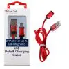 matshop.gr - VOLTE-TEL USB ΦΟΡΤΙΣΗΣ-DATA MAGNETIC BRAIDED VCD08 2.4A 1m RED