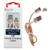 matshop.gr - VOLTE-TEL MICRO USB ΦΟΡΤΙΣΗΣ-DATA MAGNETIC BRAIDED VCD08 2.4A 1m GOLD