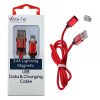 matshop.gr - VOLTE-TEL LIGHTNING USB ΦΟΡΤΙΣΗΣ-DATA MAGNETIC BRAIDED VCD08 2.4A 1m RED