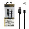 matshop.gr - NSP LIGHTNING USB ΦΟΡΤΙΣΗΣ-DATA MAGNETIC BRAIDED NSC01 3.5A QC 2.0 1m BLACK