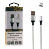 matshop.gr - NSP LIGHTNING USB ΦΟΡΤΙΣΗΣ-DATA MAGNETIC BRAIDED NSC01 3.5A QC 2.0 1m SILVER