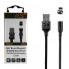 matshop.gr - NSP LIGHTNING USB ΦΟΡΤΙΣΗΣ-DATA MAGNETIC BRAIDED NSC02 4.0A QC 3.0 1.2m BLACK