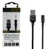 matshop.gr - NSP USB ΦΟΡΤΙΣΗΣ-DATA MAGNETIC BRAIDED NSC02 4.0A QC 3.0 1.2m BLACK