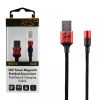 matshop.gr - NSP USB ΦΟΡΤΙΣΗΣ-DATA MAGNETIC BRAIDED NSC02 4.0A QC 3.0 1.2m RED