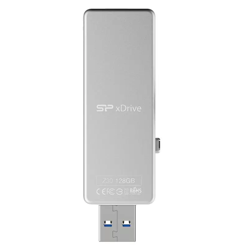 matshop.gr - SILICON POWER USB X DRIVE APPLE 128GB USB 3.0+OTG Z30 SP128GBLU3Z30V1W