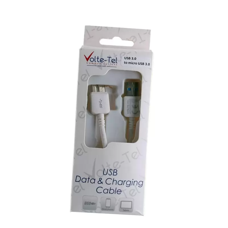 matshop.gr - VOLTE-TEL SAMSUNG N9005 NOTE 3 MICRO USB 3 ΦΟΡΤΙΣΗΣ-DATA 1m WHITE