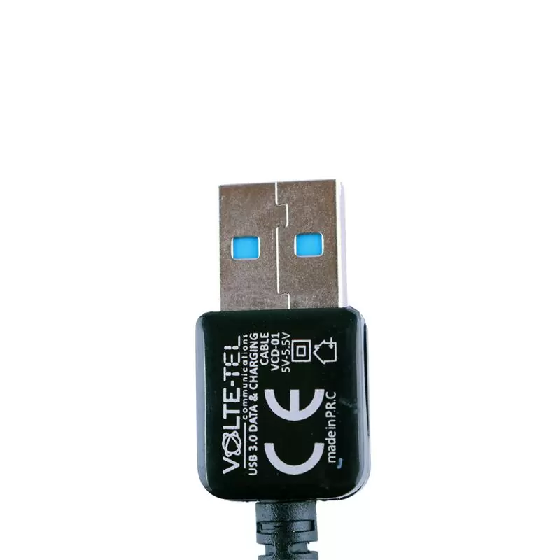 matshop.gr - VOLTE-TEL SAMSUNG N9005 NOTE 3 MICRO USB 3 ΦΟΡΤΙΣΗΣ-DATA 1mBLACK