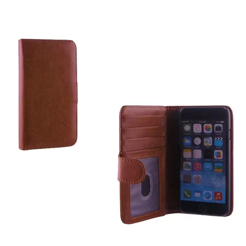 matshop.gr - IDOL 1991 ΘΗΚΗ IPHONE 6S/6 4.7" 2IN1 WALLET BOOK+COVER CAMEL