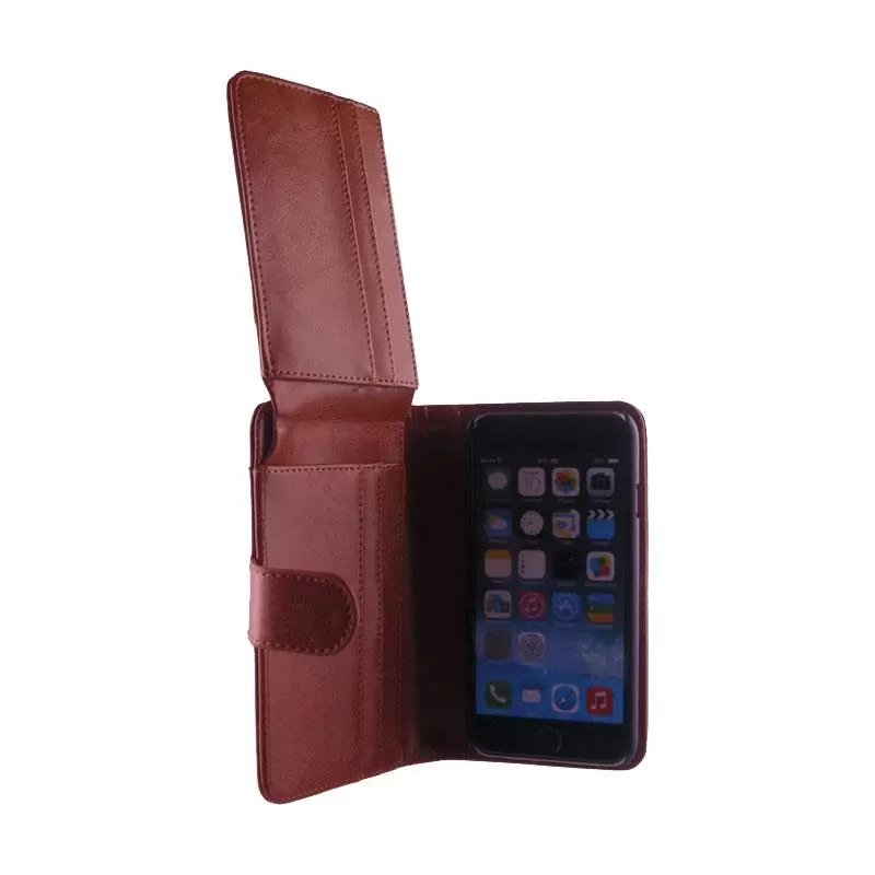 matshop.gr - IDOL 1991 ΘΗΚΗ IPHONE 6 4.7"2IN1 BUSINESS WALLET BOOK+COVER CAMEL