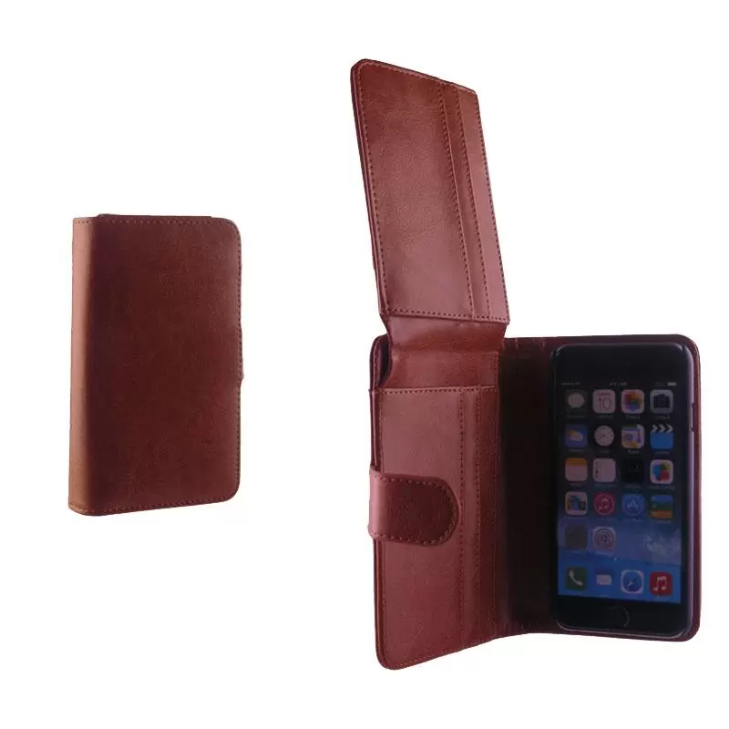 matshop.gr - IDOL 1991 ΘΗΚΗ IPHONE 6 4.7"2IN1 BUSINESS WALLET BOOK+COVER CAMEL