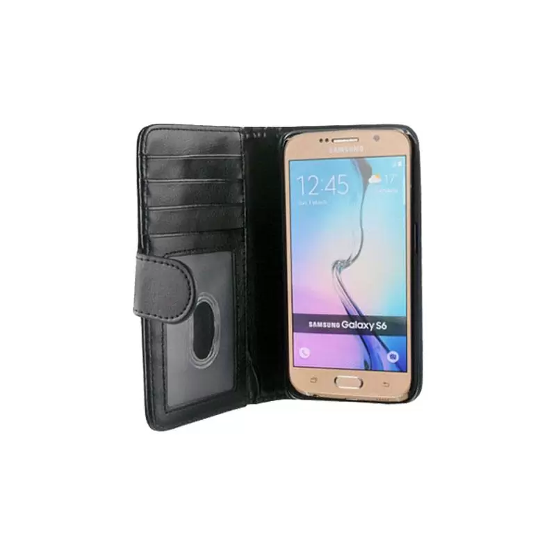 matshop.gr - IDOL 1991 ΘΗΚΗ SAMSUNG S6 G920 2IN1 WALLET BOOK+COVER BLACK