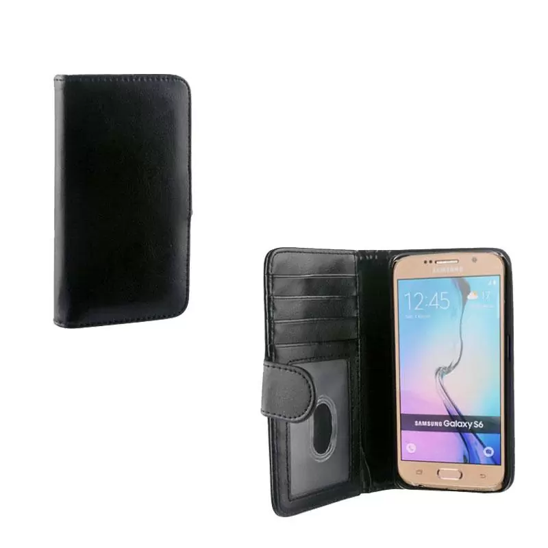 matshop.gr - IDOL 1991 ΘΗΚΗ SAMSUNG S6 G920 2IN1 WALLET BOOK+COVER BLACK