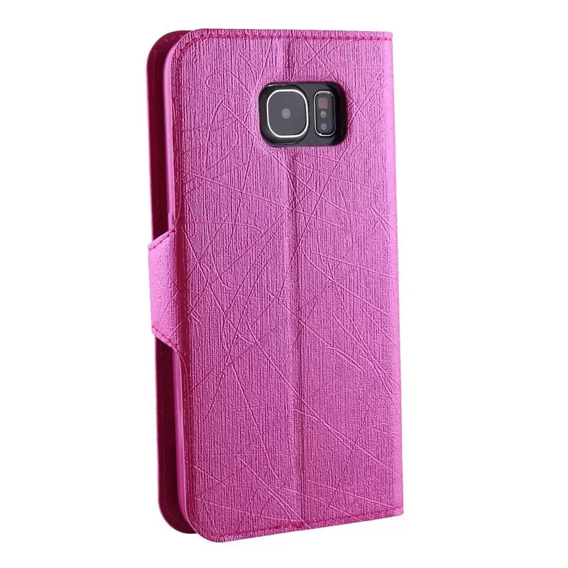 matshop.gr - VOLTE-TEL ΘΗΚΗ SAMSUNG S6 G920 LINE LEATHER-TPU BOOK STAND PINK