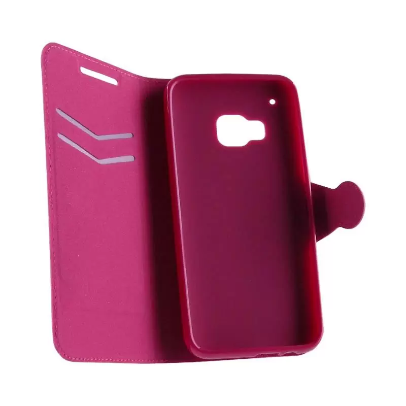 matshop.gr - VOLTE-TEL ΘΗΚΗ HTC ONE M9 LINE LEATHER-TPU BOOK STAND PINK